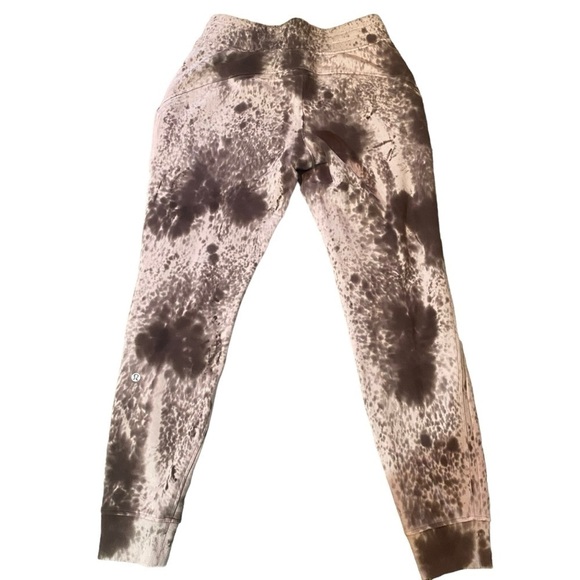 Lululemon Warm Down Jogger 28" in Marble Dye Silky French Press Pink Sz 6 - Picture 6 of 16